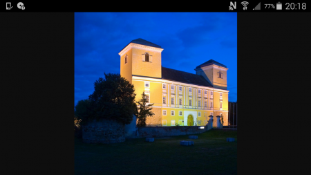 Schloss Wolkersdorf bei Nacht 